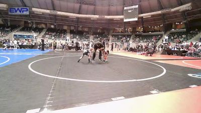 40 lbs Round Of 16 - Stetson Seeley, Cushing Tigers vs Tucker Hawkins, Checotah Matcats