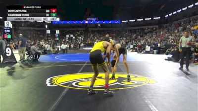 132 lbs Consi Of 16 #2 - John Alvarez, San Fernando (LA) vs Kameron Rush, Del Oro (SJ)