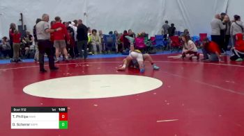 125 lbs Quarterfinal - Tyler Phillips, Marion Center vs Drew Scherer, Boiling Springs