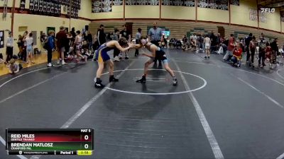 96-100 lbs Cons. Semi - Reid Miles, Gentile Trained vs Brendan Matlosz, Cranford PAL