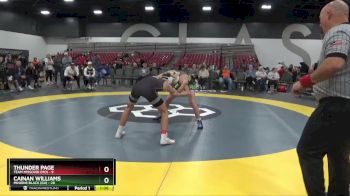 129 lbs Round 2 (8 Team) - Cainan Williams, Minions Black (GA) vs Thunder Page, Team Missouri (MO)