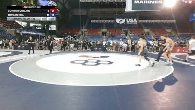 120 lbs Champ. Rd Of 128 - Connor Collins, Illinois vs Jordan Hill, New York