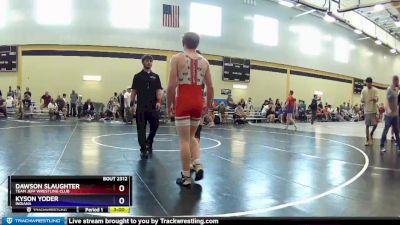 145 lbs Cons. Round 1 - Dawson Slaughter, Team Jeff Wrestling Club vs Kyson Yoder, Indiana