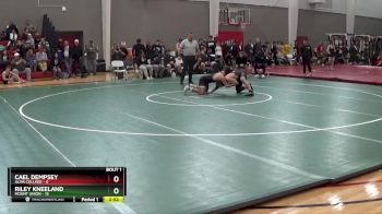 149 lbs Finals (2 Team) - Cael Dempsey, Alma College vs Riley Kneeland, Mount Union