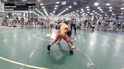 126 lbs Rr Rnd 2 - Brody Clark, Central Maryland Wrestling - HSB vs Nico Emili, Team Shutt Mutts - HSB
