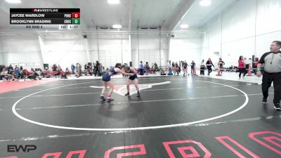 105 lbs Rr Rnd 4 - Jaycee Wardlow, Ponca City LadyCat Wrestling vs Brooklynn Brading, Choctaw Girls A