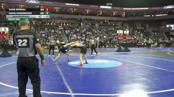 165 lbs Quarterfinal - Gage Bernall, Central Mo. vs David Hunsberger, Lander