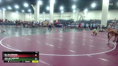 113 lbs Round 3 (6 Team) - Nolan Mercer, Iowa Gables vs Eli Silvernail, Indiana Goon Squad