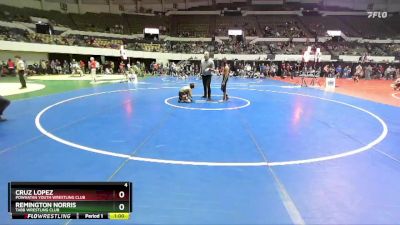 Rookie 3-5 88 Semifinal - Remington Norris, Tabb Wrestling Club vs Cruz Lopez, Powhatan Youth Wrestling Club