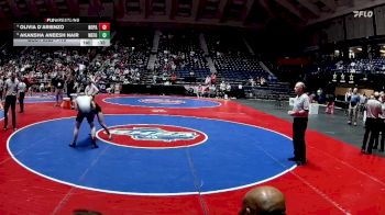 115 lbs 5th Place Match - Olivia D`Arienzo, North Paulding vs Akansha Aneesh Nair, West Forsyth