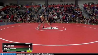 130 A Semifinal - Kaly Thomas, Clear Creek-Amana vs Ashlee Farrier, Mid-Prairie