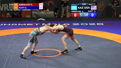 92 kg Qualification - Dustin Plott, USA vs Kamil Kurugliyev, KAZ