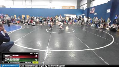 70 lbs Champ. Round 2 - Brantly Hanks, 208 Badgers vs Coltyn Janicek, Small Town Wrestling