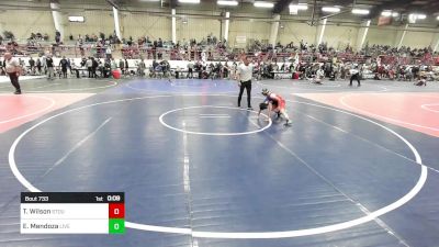 62 lbs Consi Of 8 #1 - Tyler Wilson, Stout Wr Ac vs Emmanuel Mendoza, Live Training