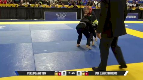 Jade Elizabeth Roberts vs Penelope Anne Tran 2026 Pan Kids Jiu-Jitsu IBJJF Championship