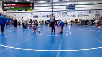 106 lbs Quarterfinal - Peyton Sims, Mannford vs Jackson Ward, Berryhill