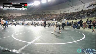 90 lbs Round Of 16 - Payton Ellis, Blanchard Youth Wrestling Club vs Mathias Aragon, Verdigris Youth Wrestling