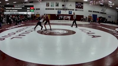 125 lbs Cons. Semi - Izzy Balsiger, Wisconsin-Eau Claire vs Wyatt Kaczrowski, Augsburg