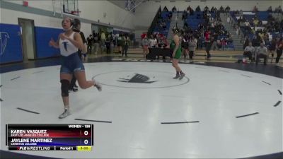 138 lbs Cons. Round 1 - Jaylene Martinez, Cerritos College vs Karen Vasquez, East Los Angeles College