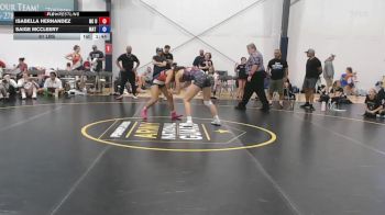 61 lbs Rr Rnd 2 - Isabella Hernandez, NC United - W vs Saige McCleery, Mat Demon - W