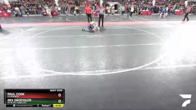 72 lbs Quarterfinal - Rex Droessler, RT Elite/ Cuba City vs Paul Cook, Ellsworth