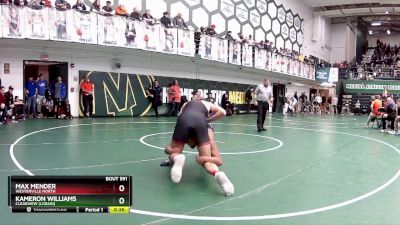 150 lbs Cons. Round 4 - Kameron Williams, Clearview (Lorain) vs Max Mender, Westerville North