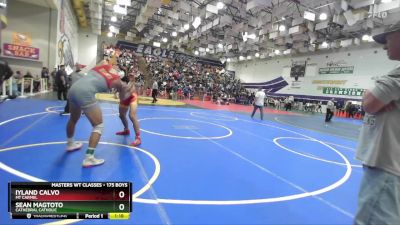 175 Boys Quarterfinal - Sean Magtoto, Cathedral Catholic vs Iyland Calvo, Mt Carmel