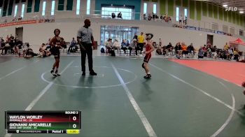 72 lbs Round 3 (6 Team) - Giovanni Amicarelle, BHWC Dirt Divers vs Waylon Worley, Riverdale WC