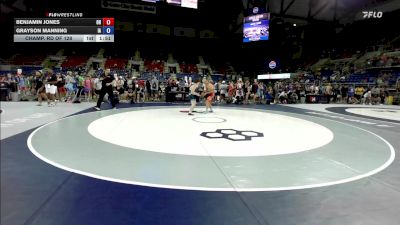 132 lbs Champ. Rd Of 128 - Benjamin Jones, OH vs Grayson Manning, IA