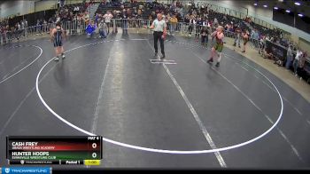 160 lbs Quarterfinal - Hunter Hoops, Evansville Wrestling Club vs Cash Frey, Ubasa Wrestling Academy