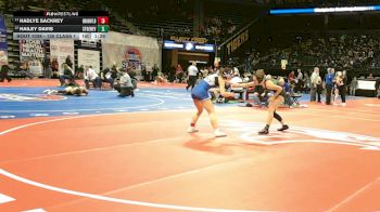 120 Class 1 lbs Champ. Round 1 - Hadlye Sackrey, Brookfield vs Hailey Davis, Ste. Genevieve