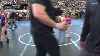 142 lbs Semifinal - Brooklyn Whittaker, Clark Shawnee vs Paityn Crank, Donahue Wrestling Academy