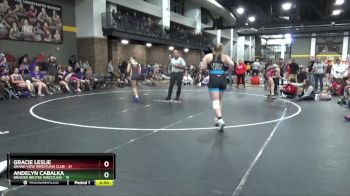 142 lbs Round 2 (16 Team) - Gracie Leslie, Grand View Wrestling Club vs Andelyn Cabalka, Braided Brutes Wrestling