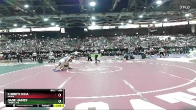 132 lbs Cons. Round 3 - Korbyn Sena, Nampa vs Gage Haines, Timberlake