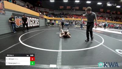 75 lbs Rr Rnd 4 - Corbin Wilson, Tecumseh Youth Wrestling vs Talon Peterpaul, BullTrained