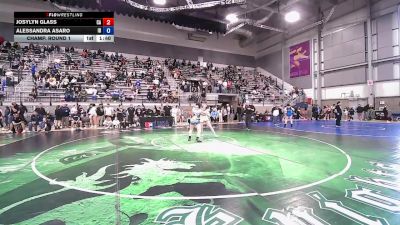U15 Women - 62 lbs Champ. Round 1 - Josylyn Glass, CA vs Alessandra Asaro, ID