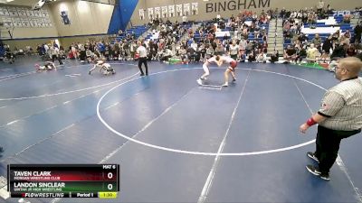 135 lbs 1st Place Match - Taven Clark, Morgan Wrestling Club vs Landon Sinclear, Uintah Jr High Wrestling