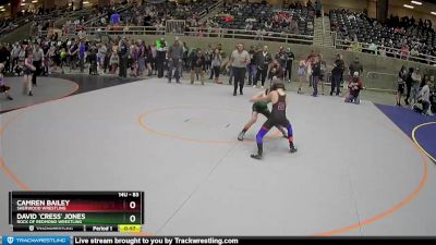 83 lbs Champ. Round 1 - David `Cress` Jones, Rock Of Redmond Wrestling vs Camren Bailey, Sherwood Wrestling