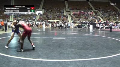 6A 157 lbs Cons. Round 3 - Michael Young, Pike Road School vs Enoch Abisoye, Russell County