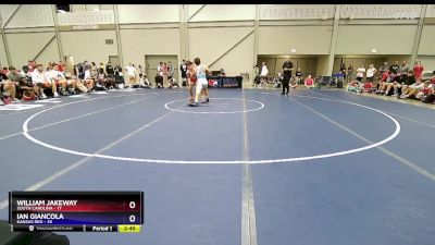 120 lbs Round 1 (16 Team) - William Jakeway, South Carolina vs Ian Giancola, Kansas Red