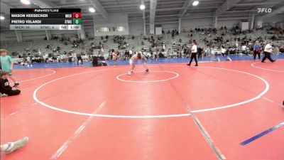 95 lbs Round Of 16 - Mason Keesecker, Micky's Maniacs Blue vs Pietro Velardi, Shore Thing Surf