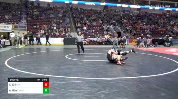 132 lbs Consolation - Carter Gill, Hickory vs Anthony Glasl, Brockway