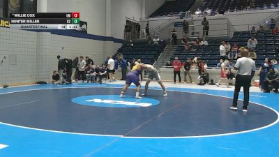 285 lbs Quarterfinal - Hunter Miller, Coker vs Willie Cox, Montevallo