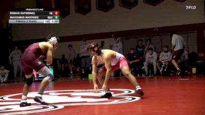 157 lbs Finals (2 Team) - Maxximus Martinez, Mt San Antonio College vs Roman Gutierrez, Fresno City College