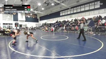 105 lbs Quarterfinal - Sophia Lazaro, Northview vs Avery Lin, Mission Viejo