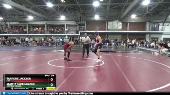 157 lbs Cons. Round 2 - Tarrone Jackson, Coe vs Scotty Scheidecker, Cornell College