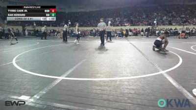 88 lbs Consi Of 8 #1 - Tyree Cade Jr., Midwest City Bombers Youth Wrestling Club vs Ean Howard, Vinita Kids Wrestling