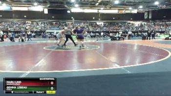 152 lbs Quarterfinal - Gemma Lebeau, Eagle vs Marli Lind, Baker/Powder