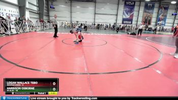92 lbs Rd# 6- 9:00am Saturday Final Pool - Logan Wallace Tebo, Nauman Green vs Harrison Osborne, PA Blue