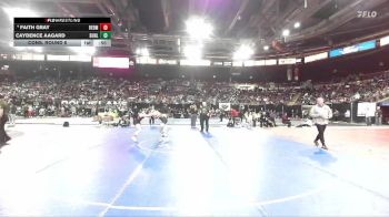 100 lbs Cons. Round 6 - Caydence Aagard, Buhl vs Faith Gray, Redmond